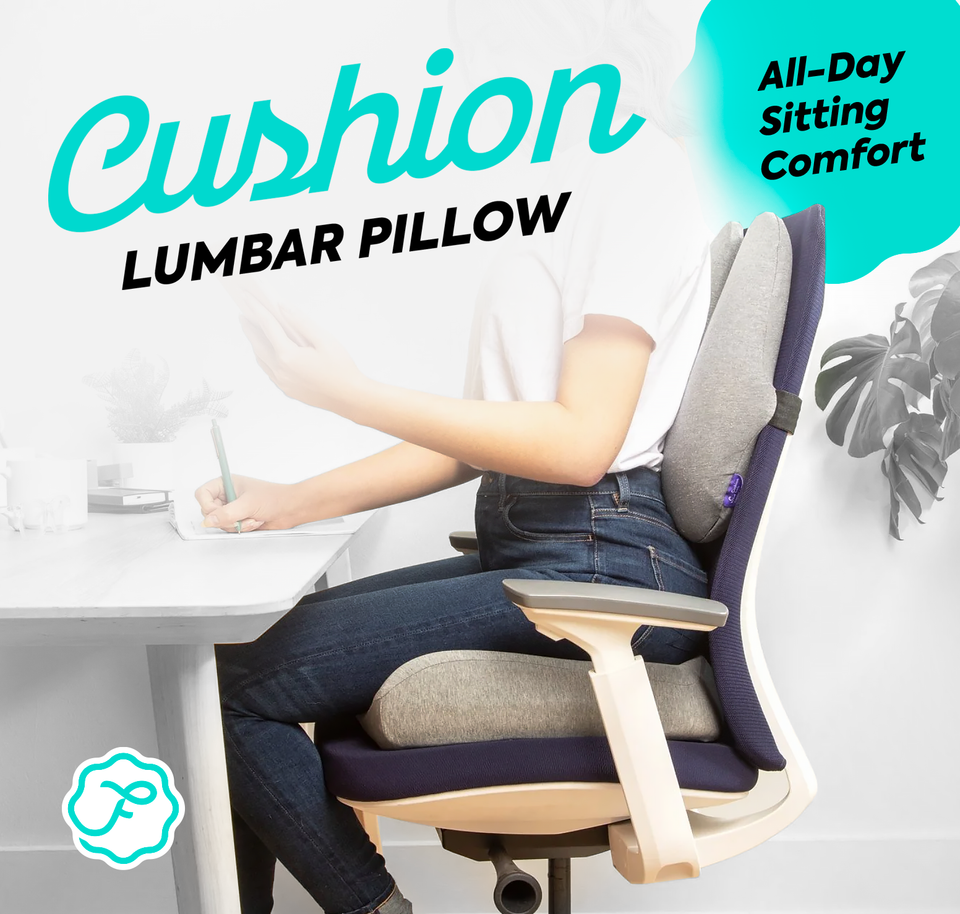 Pressure Relief Seat Cushion And Back Relief Lumbar Pillow Breathable Ass Cushion Non-Slip Wear-Resistant Office Chair Pads