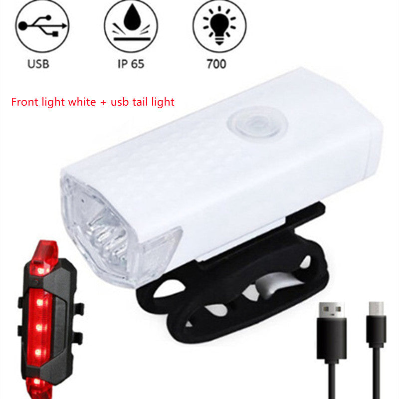 Bicycle Front Light USB Charging Highlight Headlight