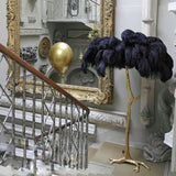 Nordic LED Ostrich Feather Floor Lamp