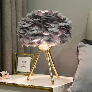 Brauer Feather Bedroom Table Lamp