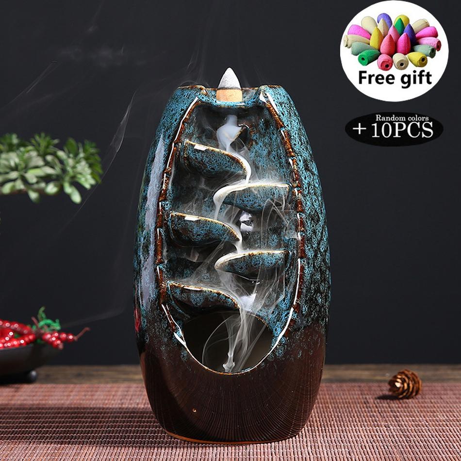 Waterfall Incense Burner With 10Cones