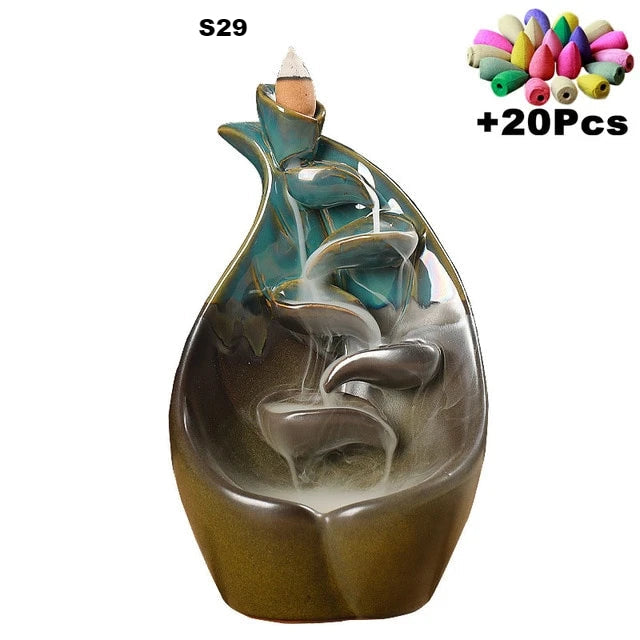 Waterfall Incense Burner With 10Cones