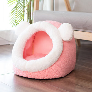 Foldable Cat Bed Winter Warm