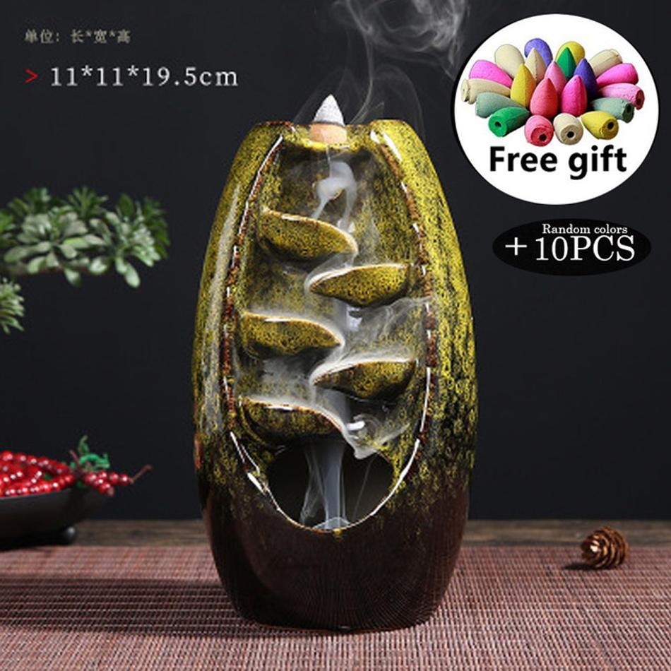 Waterfall Incense Burner With 10Cones