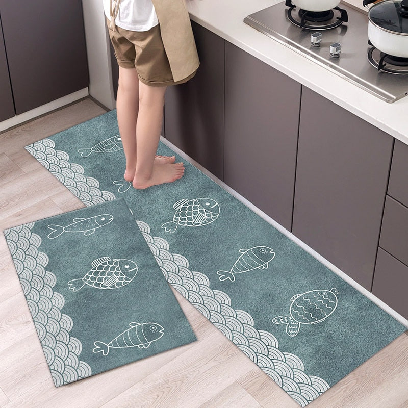 Nordic Kitchen Mat Floor