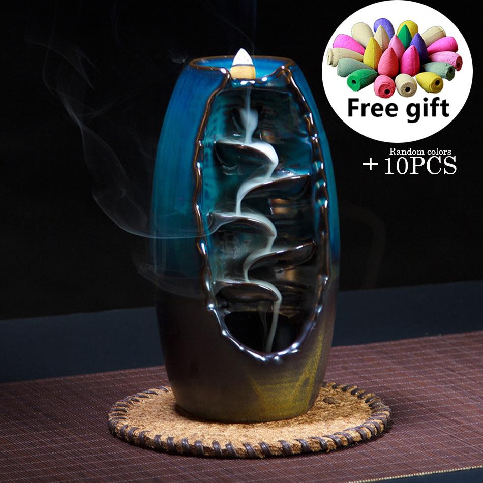 Waterfall Incense Burner With 10Cones