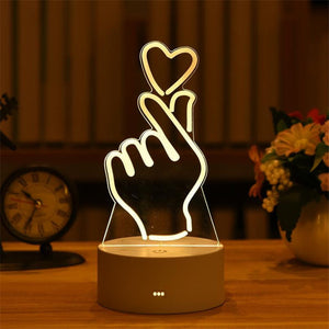 3D LED Night Light for Home Decor, Home Furnishing, Homeware, lamp, night lamp, night light, Baby Room etc.