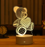 3D LED Night Light for Home Decor, Home Furnishing, Homeware, lamp, night lamp, night light, Baby Room etc.