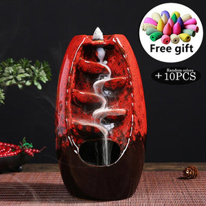 Waterfall Incense Burner With 10Cones