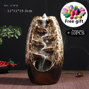 Waterfall Incense Burner With 10Cones