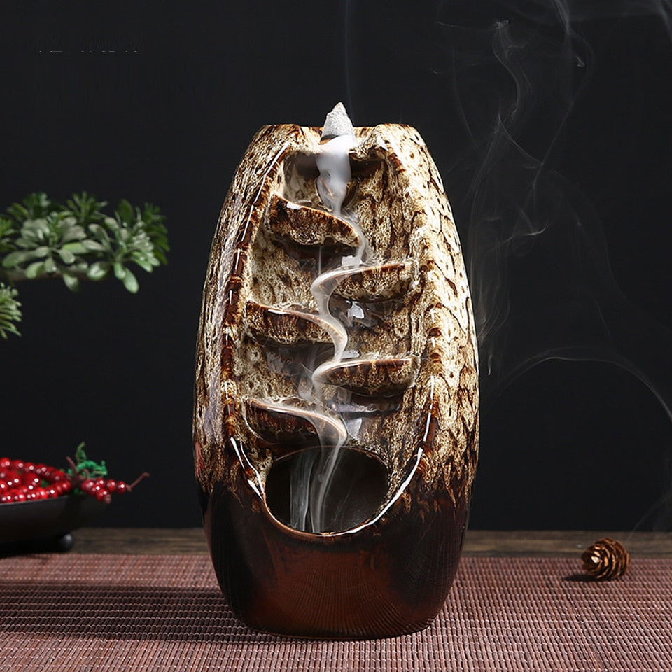 Waterfall Incense Burner With 10Cones