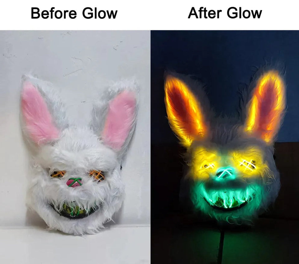 Masquerade LED Halloween Bunny Mask