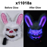 Masquerade LED Halloween Bunny Mask