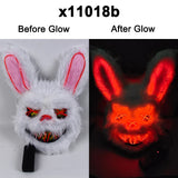 Masquerade LED Halloween Bunny Mask