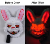 Masquerade LED Halloween Bunny Mask