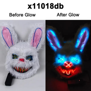 Masquerade LED Halloween Bunny Mask