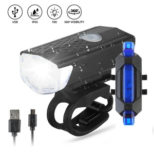 Bicycle Front Light USB Charging Highlight Headlight