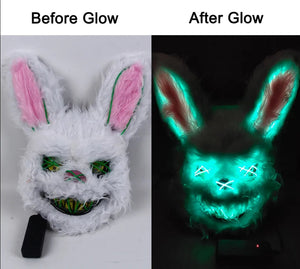 Masquerade LED Halloween Bunny Mask