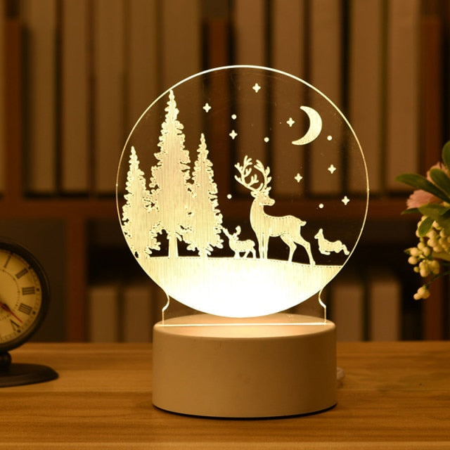 3D LED Night Light for Home Decor, Home Furnishing, Homeware, lamp, night lamp, night light, Baby Room etc.