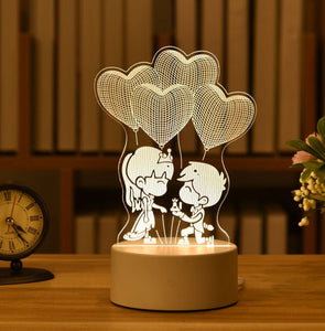 3D LED Night Light for Home Decor, Home Furnishing, Homeware, lamp, night lamp, night light, Baby Room etc.