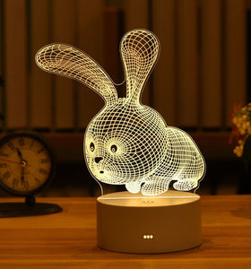 3D LED Night Light for Home Decor, Home Furnishing, Homeware, lamp, night lamp, night light, Baby Room etc.