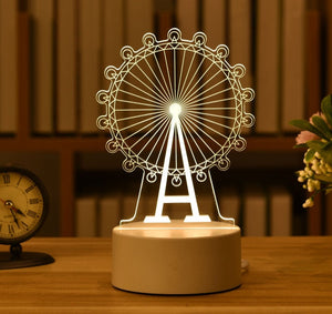 3D LED Night Light for Home Decor, Home Furnishing, Homeware, lamp, night lamp, night light, Baby Room etc.