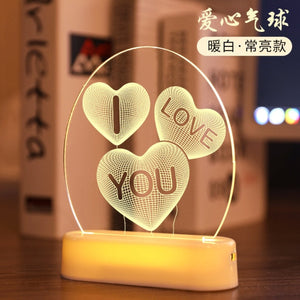 3D LED Night Light for Home Decor, Home Furnishing, Homeware, lamp, night lamp, night light, Baby Room etc.