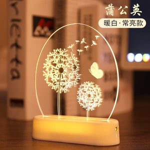 3D LED Night Light for Home Decor, Home Furnishing, Homeware, lamp, night lamp, night light, Baby Room etc.