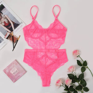 Ellolace Bodysuit Women Lace Sexy