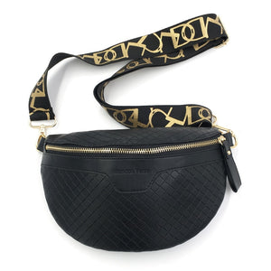 Elegant Plaid leather Waist Bag